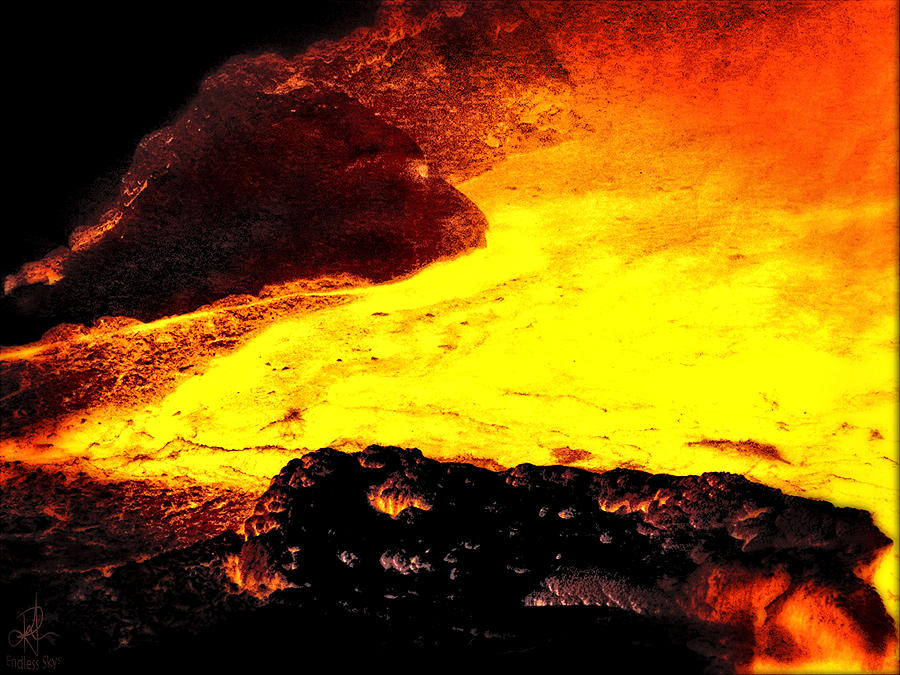 Hot Rock and Lava Photograph by Pennie McCracken