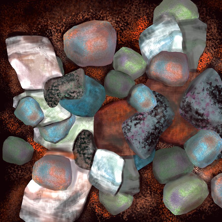 Hot rocks Digital Art by Christine Fournier