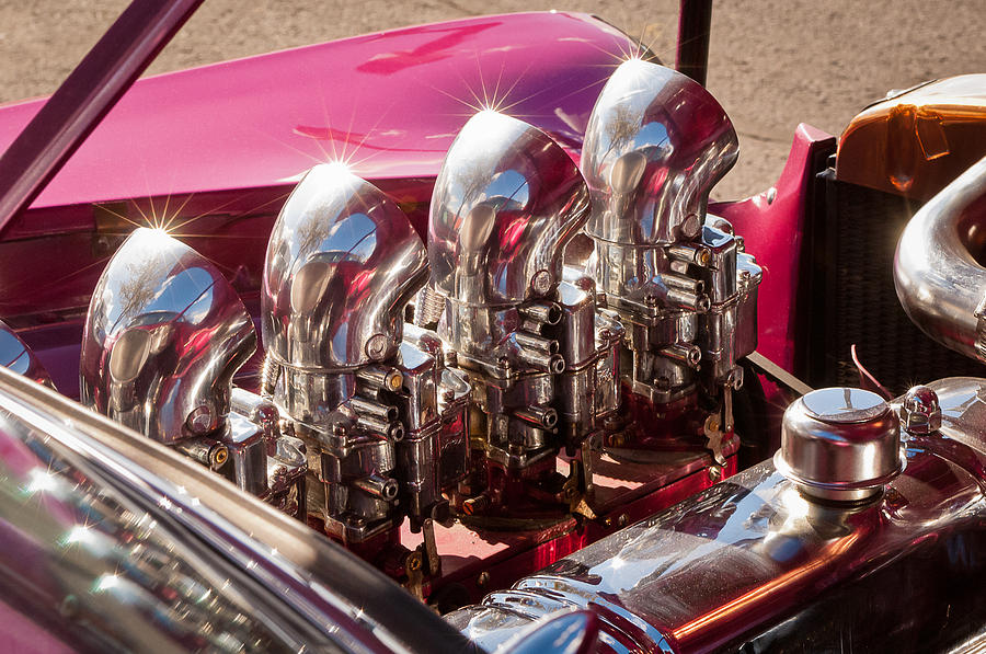 Hot Rod Engine Photograph by Jill Reger