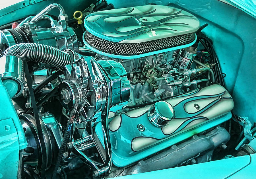 Hot Rod Engine Photograph by Vic Montgomery