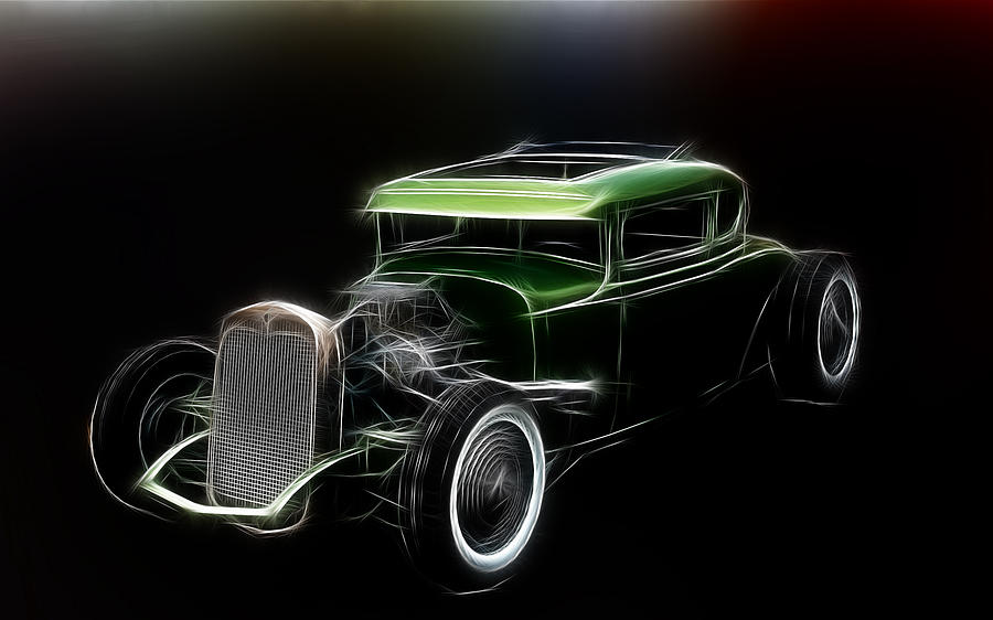 Hot Rod Green Photograph By Steve Mckinzie Fine Art America