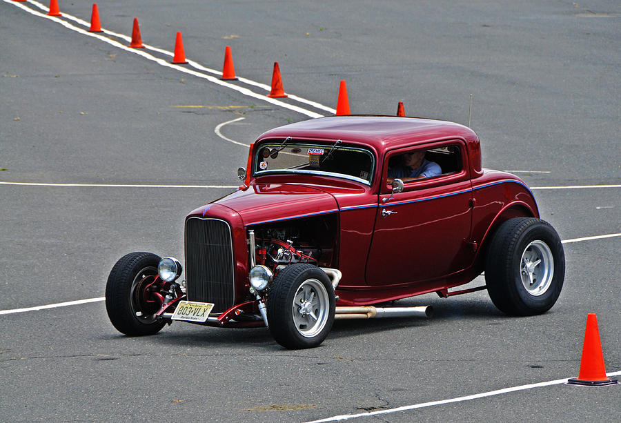 Hot Rod on Track Photograph by Mike Martin