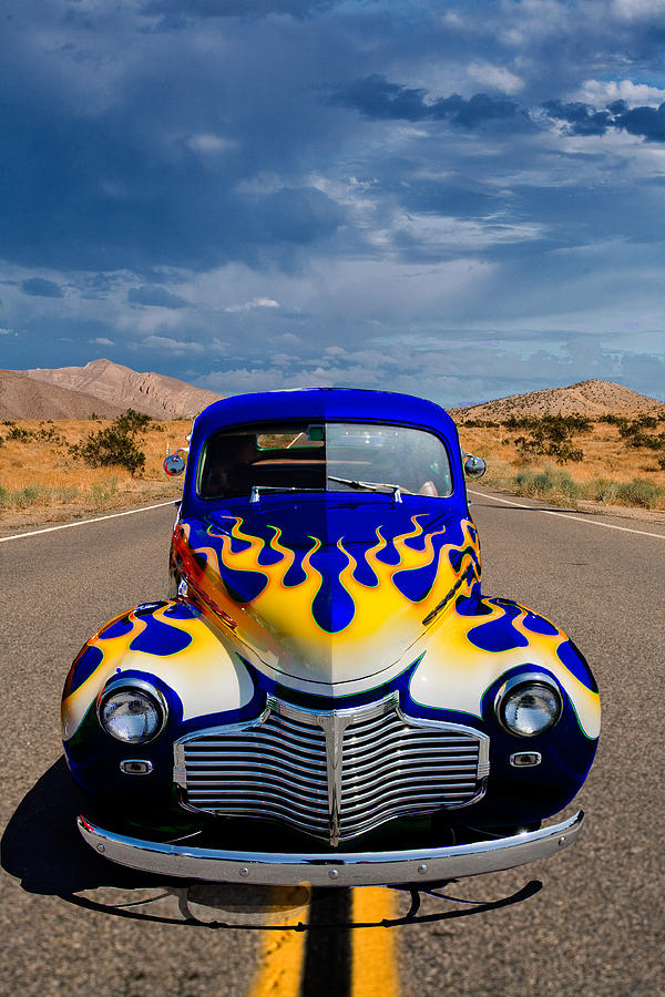 Desert Photograph - Hot Rod to Hell by Peter Tellone