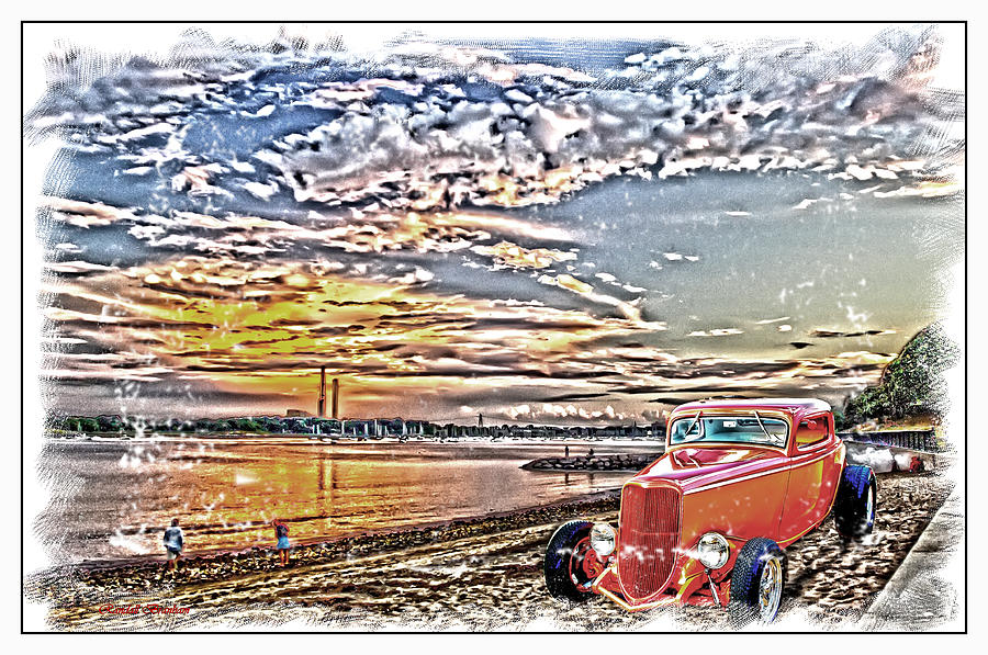 Hot Rods Beaches And Babes Photograph by Randall Branham
