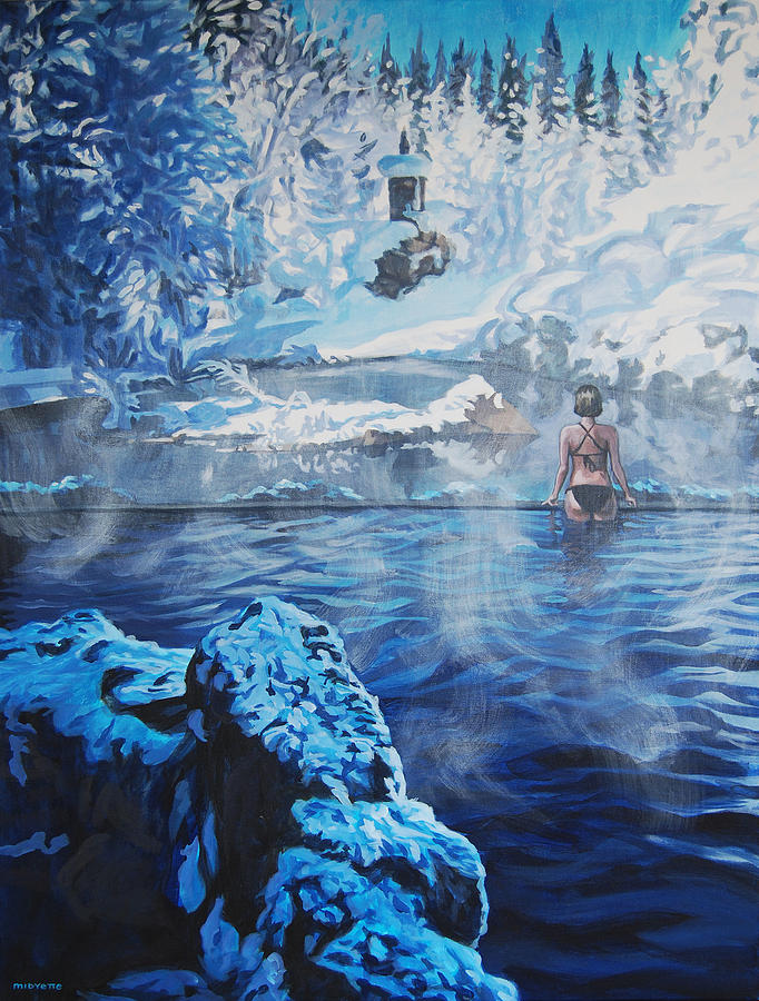 Hot Spring Painting by Tommy Midyette