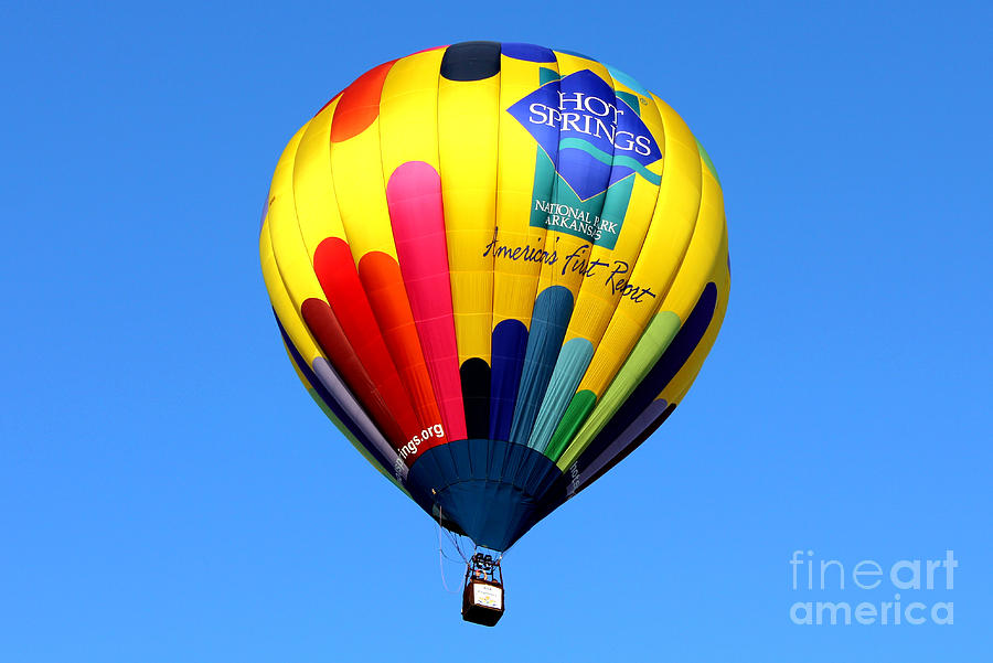 Hot Springs Arkansas Hot Air Balloon Photograph by Kathy  White