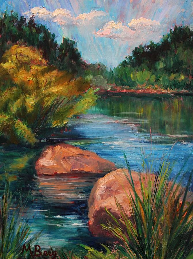 Hot Summer Day at the Biopark Painting by Marian Berg