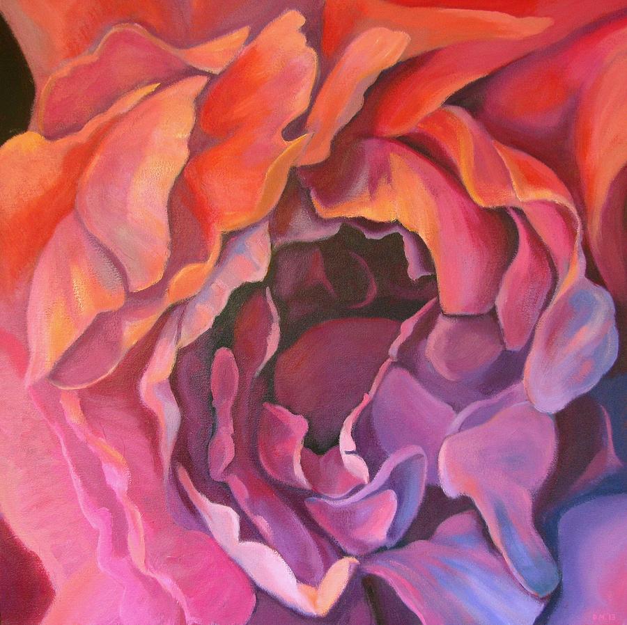 Hot to cool rose Painting by Don Morgan