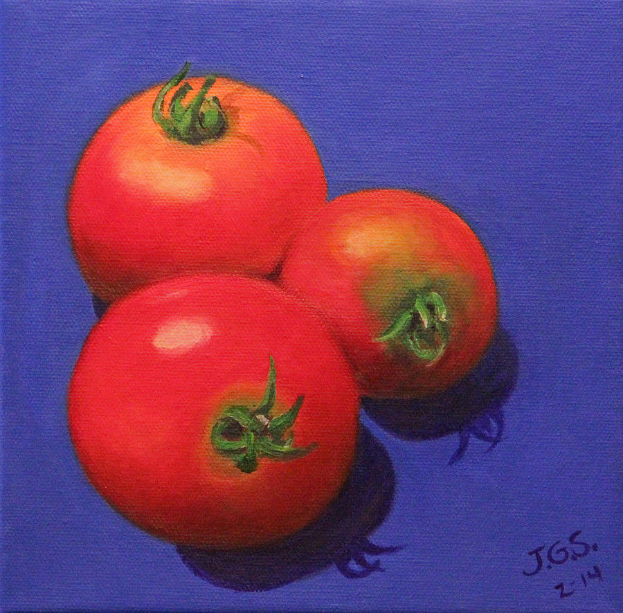 Hot Tomatoes Painting by Janet Greer Sammons