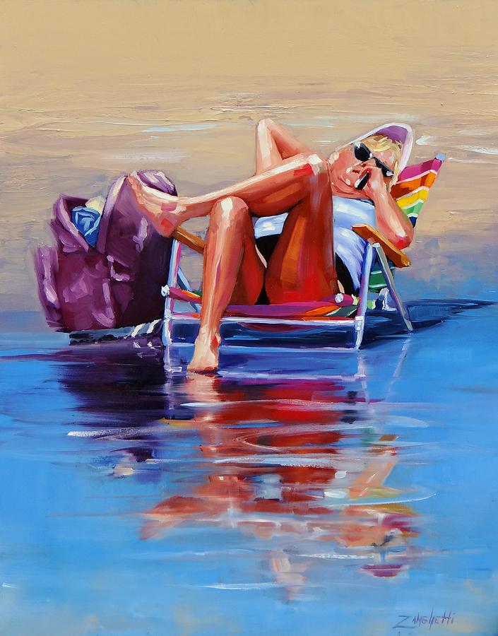 Summer Painting - Hot Topic Two by Laura Lee Zanghetti