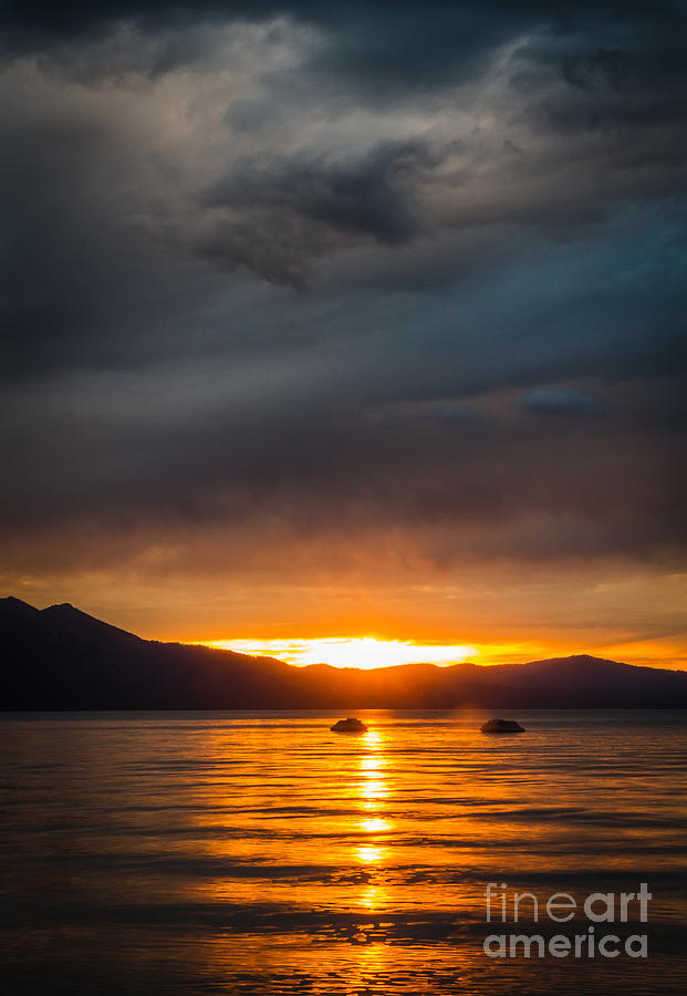 Sunset Photograph - Hot Water by Mitch Shindelbower