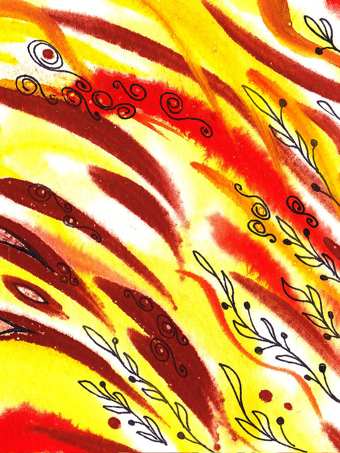 Hot Wind Abstract Painting