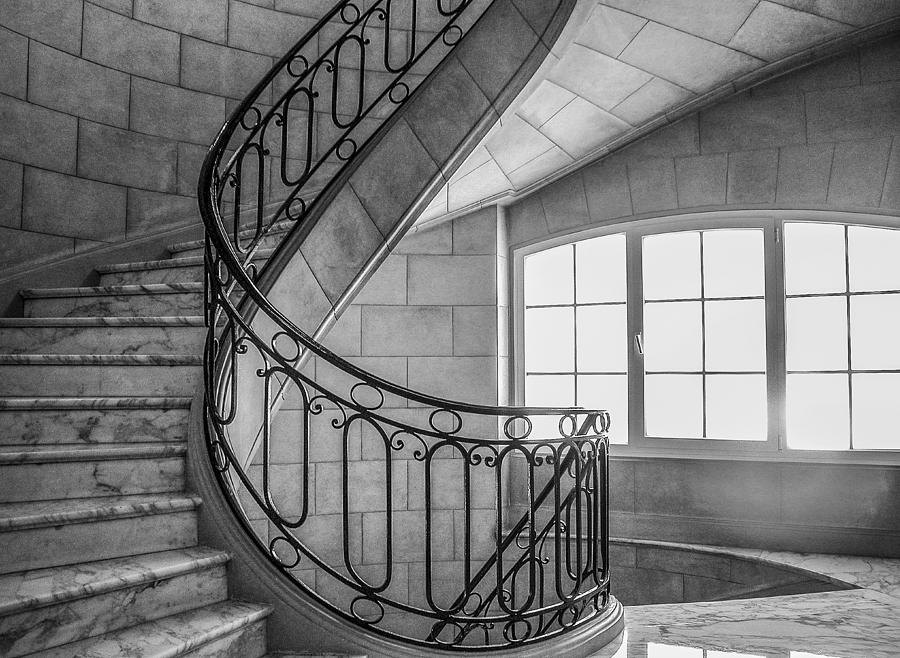 Marble Staircase Photograph by Judith Barath