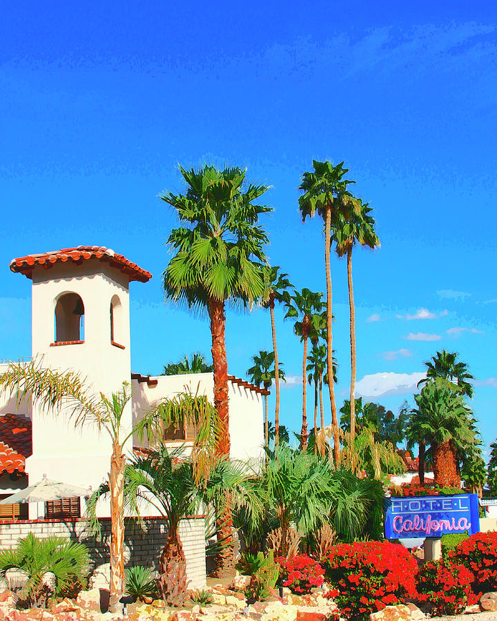 HOTEL CALIFORNIA Palm Springs Photograph by William Dey | Fine Art America