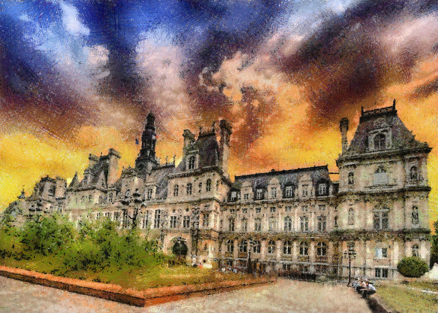 Sunset at the Hotel de Ville Photograph by Charmaine Zoe