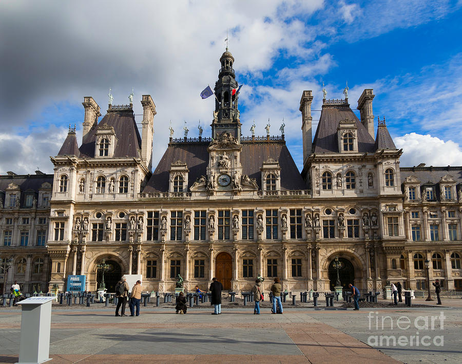 Hotel de Ville the Paris City Hall Photograph by Louise Heusinkveld ...