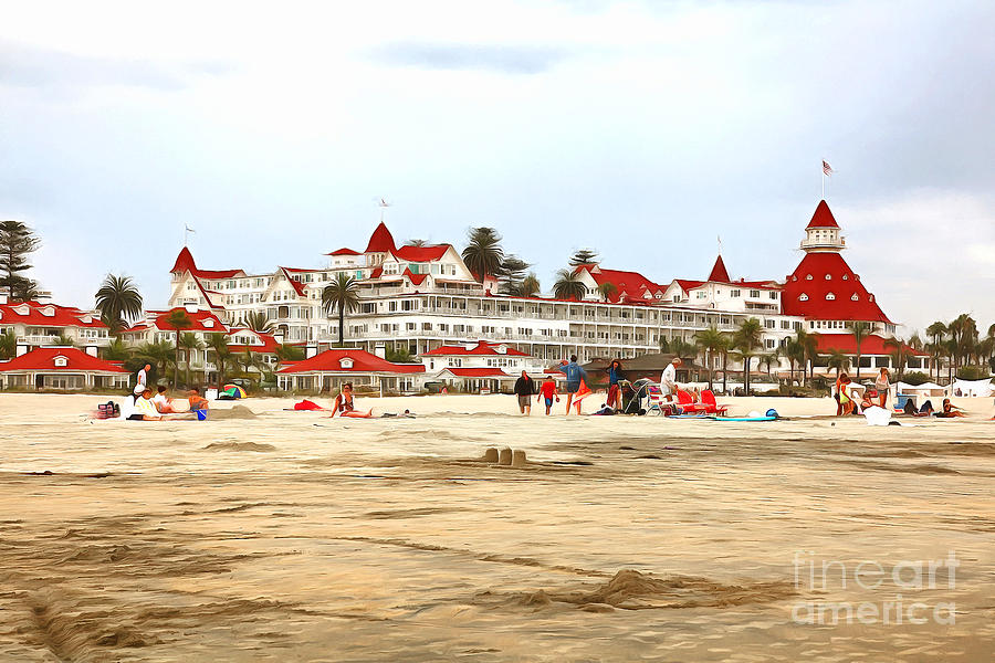 Hotel Del Coronado In Coronado California 5D24307painterly Photograph ...