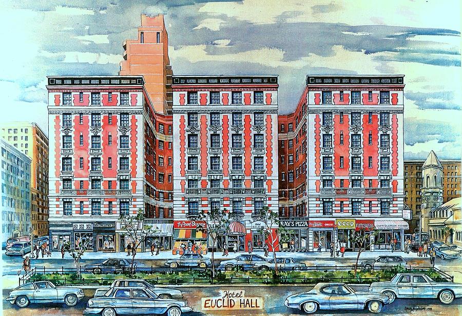 Hotel Euclid Hall Painting by Nancy Wait