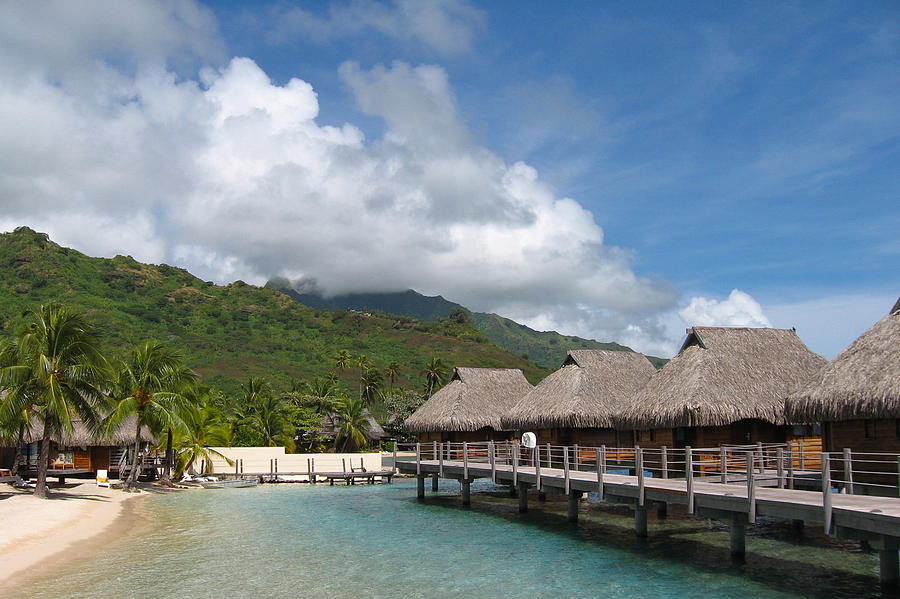 Hotel In Moorea Photograph by Denise Mazzocco
