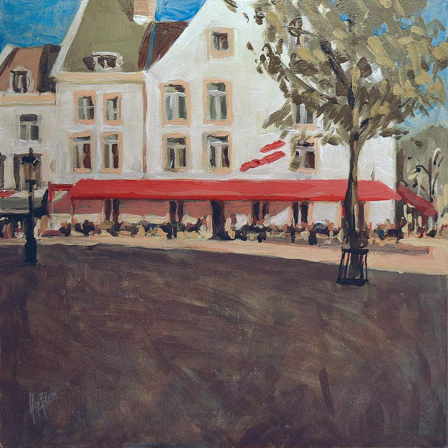 Hotel La Colombe Early Autumn Painting by Nop Briex