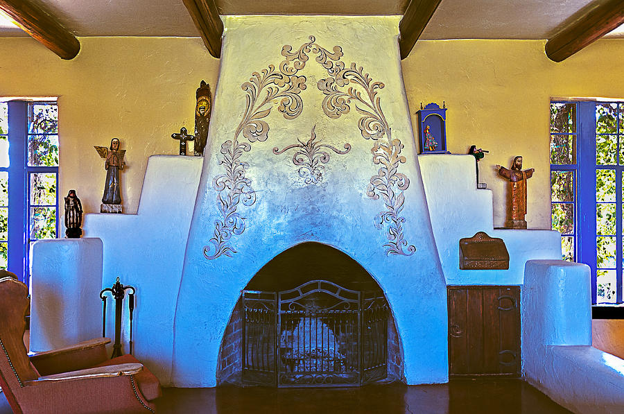 Spanish Fireplace Photograph by Maria Coulson