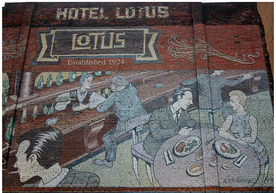 Hotel Lotus Mural Photograph
