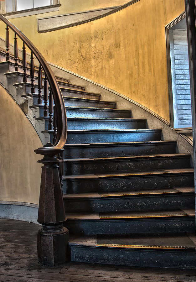Architecture Photograph - Hotel Meade Grand Stairs by Sonya Lang