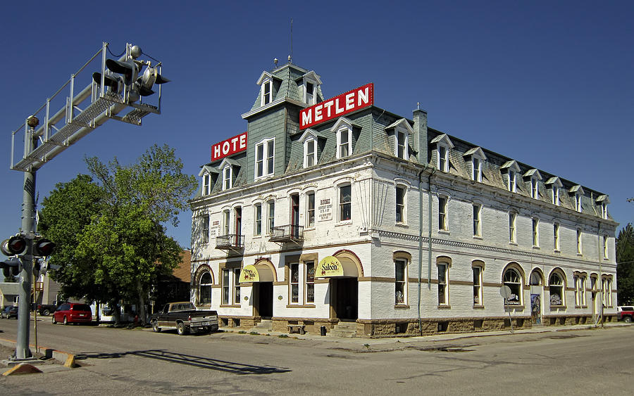 Hotel Metlen Railroad Hotel - Dillon Montana Photograph by Daniel Hagerman