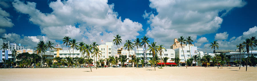Hotels On The Beach, Art Deco Hotels Photograph by Panoramic Images