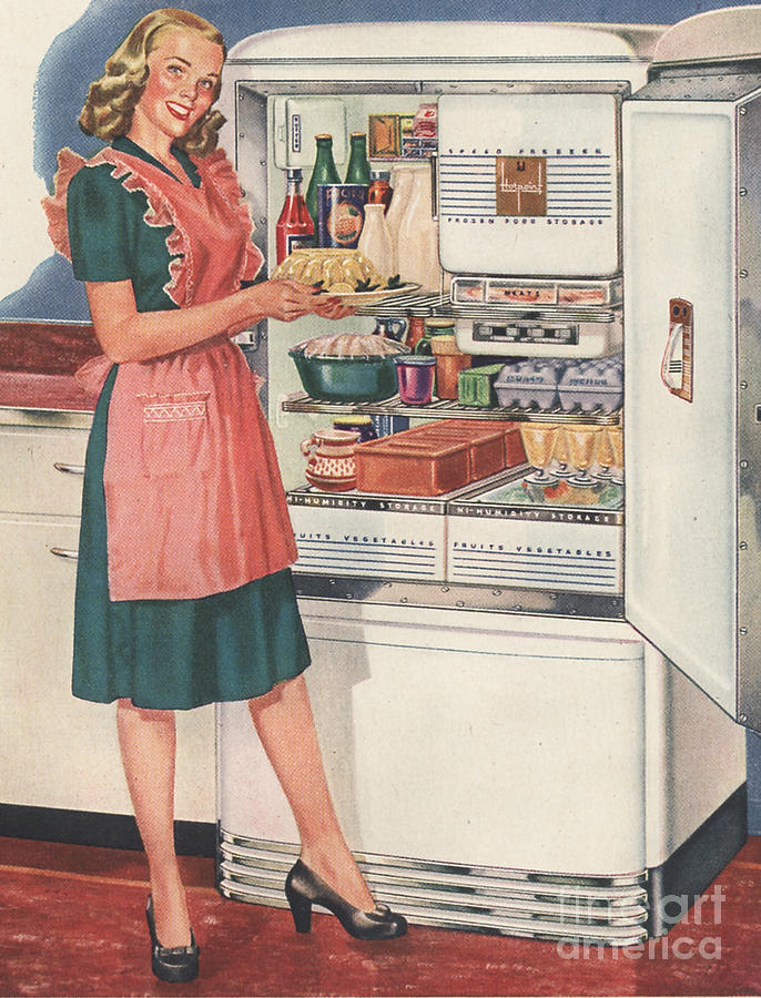 1950s Usa Fridges Housewives Housewife Metal Print by The Advertising  Archives - Fine Art America