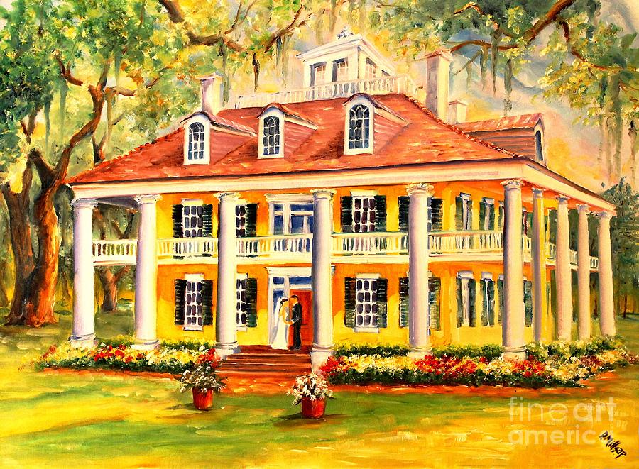 Houmas House Wedding Painting by Diane Millsap