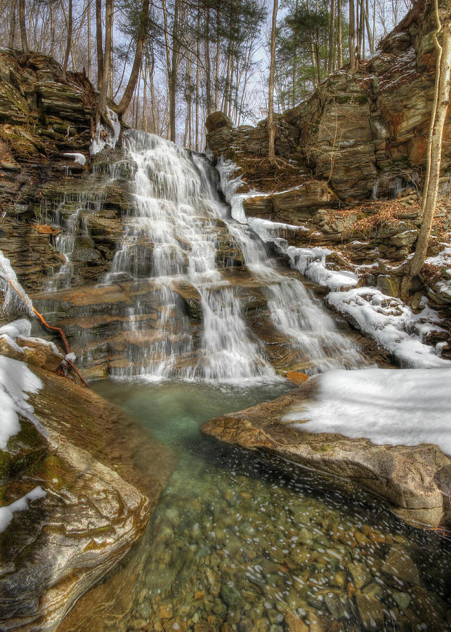 Waterfall Photograph - Hounds Run Falls by Lori Deiter