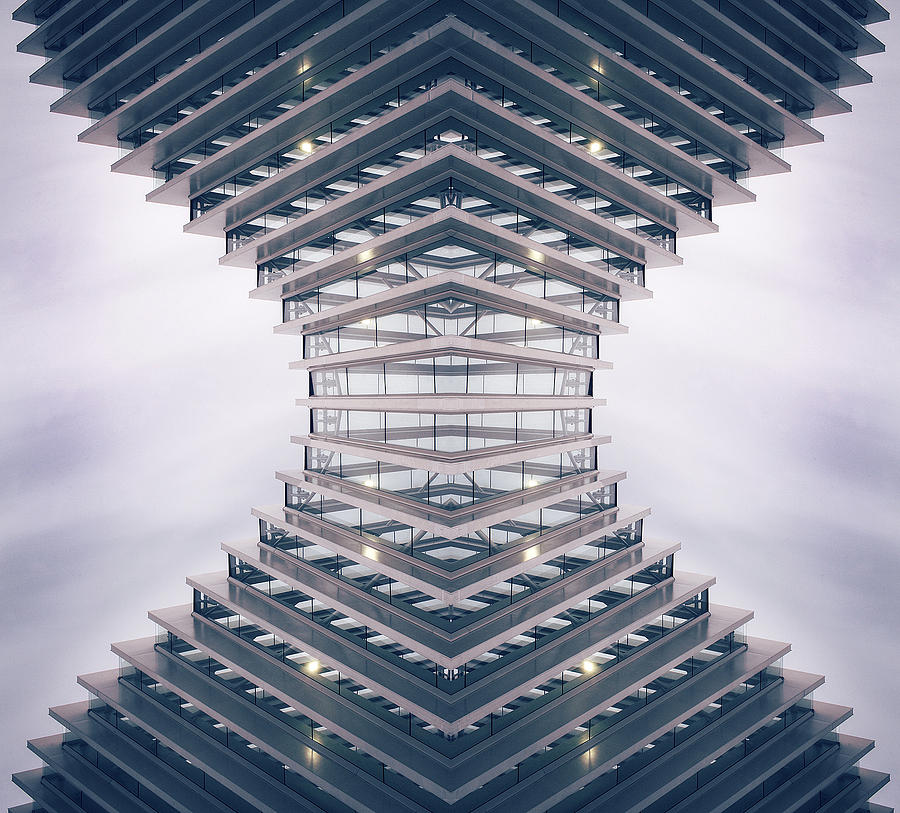 Architecture Photograph - Hourglass by Damiano Serra