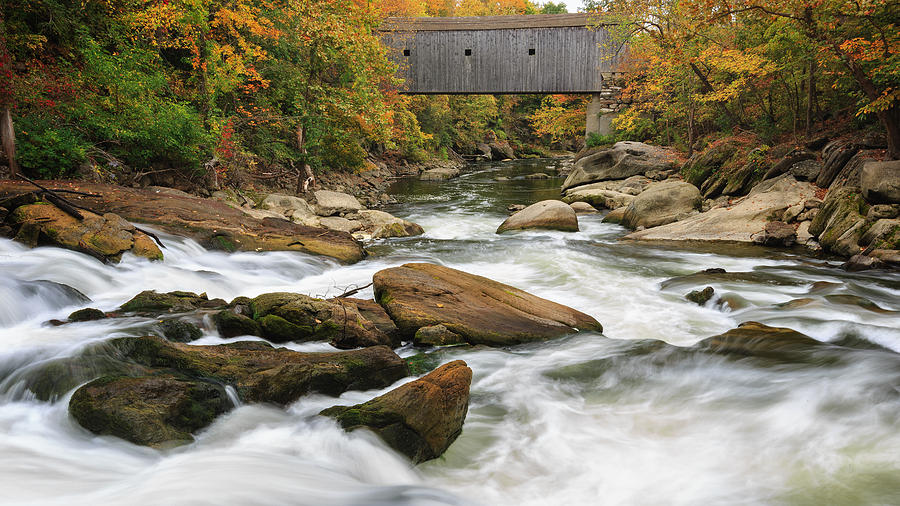 Autumn In New England Photograph - Housatonic River Bulls Bridge by Bill Wakeley