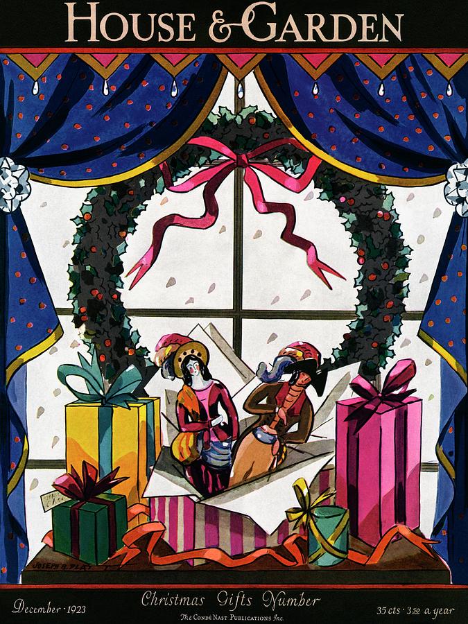 House & Garden Cover Illustration Of Christmas Photograph by Joseph B. Platt
