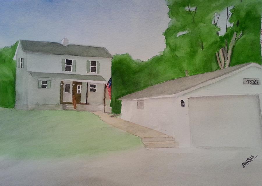 House 43061 Painting by David Bartsch