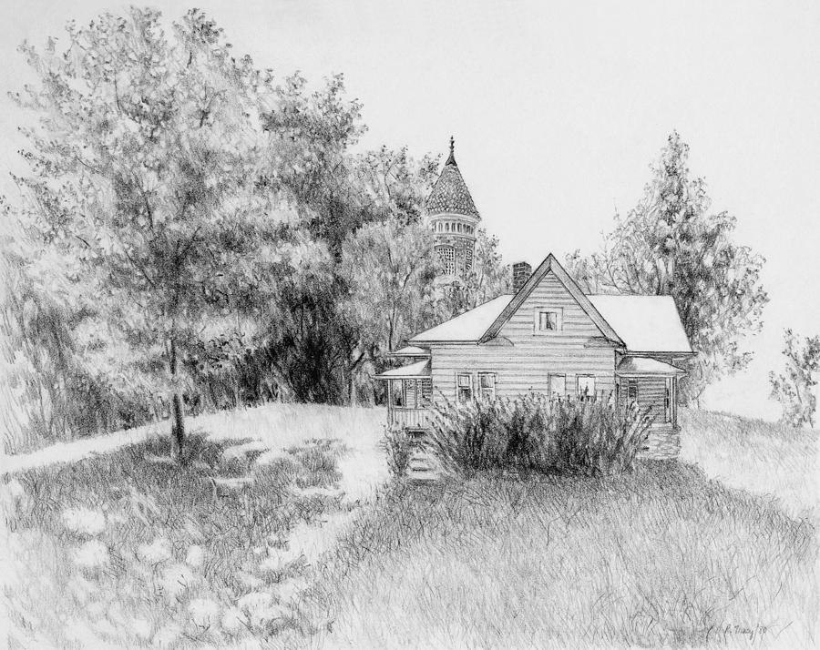 House Across the Way Drawing by Robert Tracy - Fine Art America