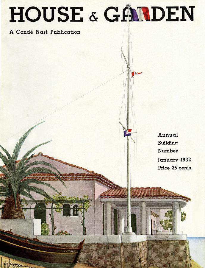 House And Garden Annual Building Number Cover Photograph by Georges Lepape