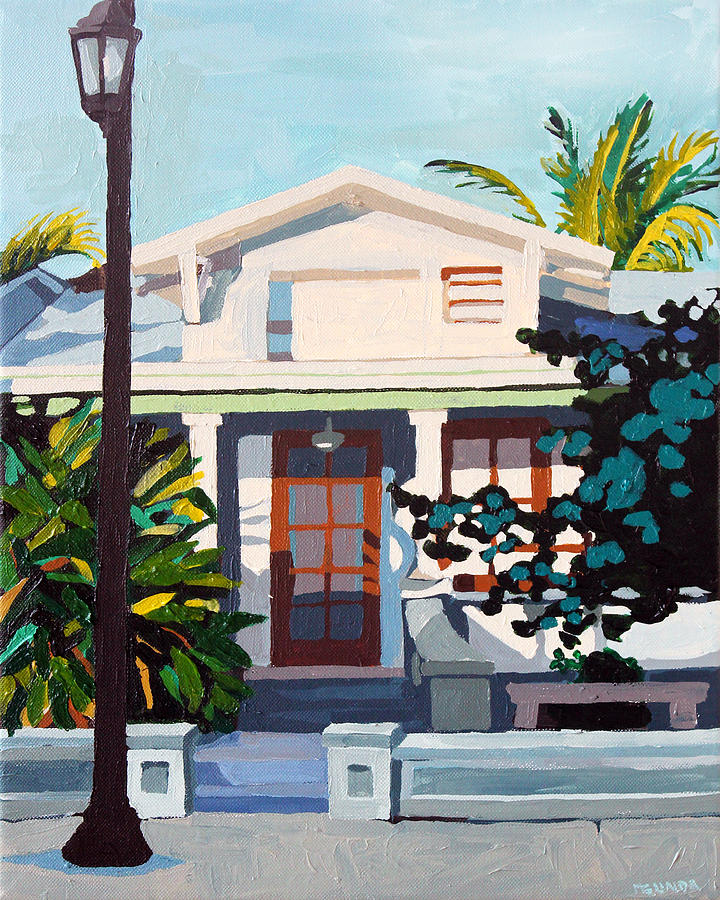 House at Dusk Painting by Melinda Patrick