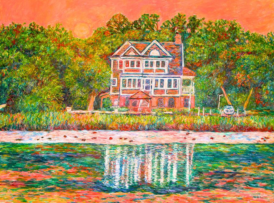 House by the Tidal Creek at Pawleys Island Painting by Kendall Kessler