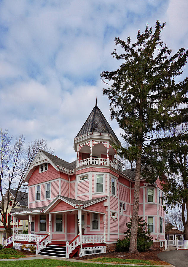 House - Flemington NJ - The Pink Lady Photograph by Mike Savad