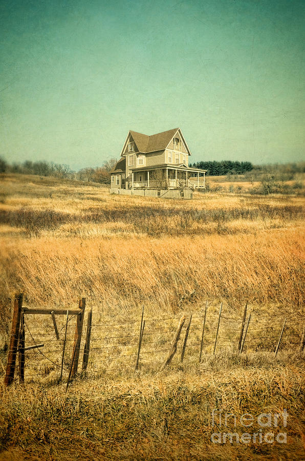 House in a Field Photograph by Jill Battaglia