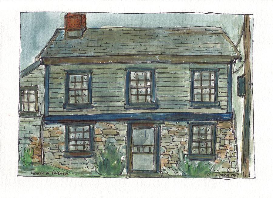 House in Portsmouth Painting by David Dossett