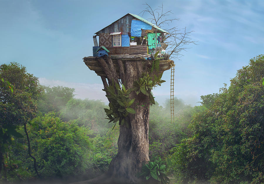 House In The Sky Photograph by Sulaiman Almawash