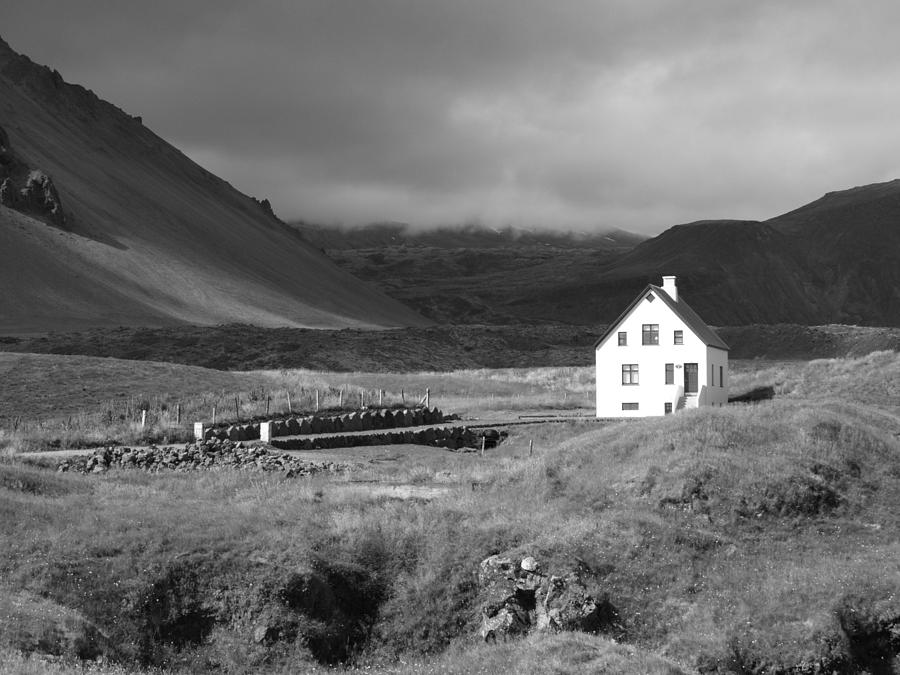 Black And White Photograph - House in the Valley by David Otter