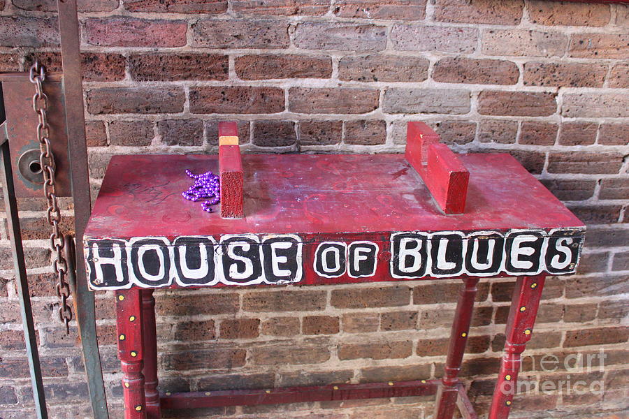 House of Blues Table Photograph by Bev Conover