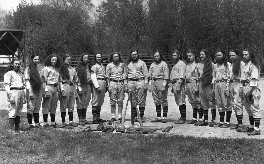 House of David Baseball Team Photograph by Underwood Archives