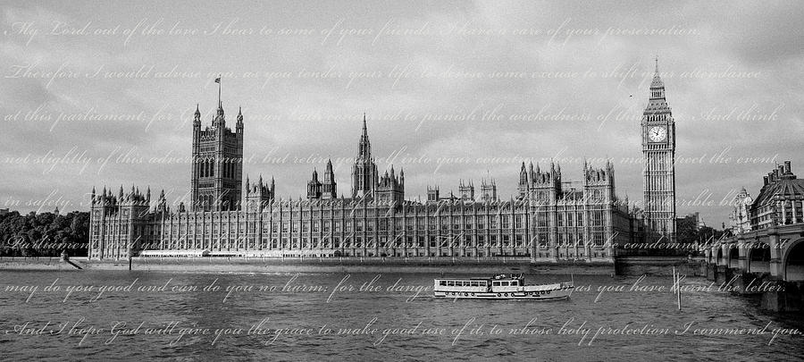 House of Parliament with letter Photograph by Hermes Fine Art