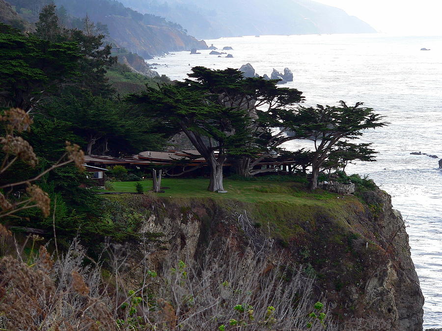 House on a Cliff Photograph by Jeff Lowe