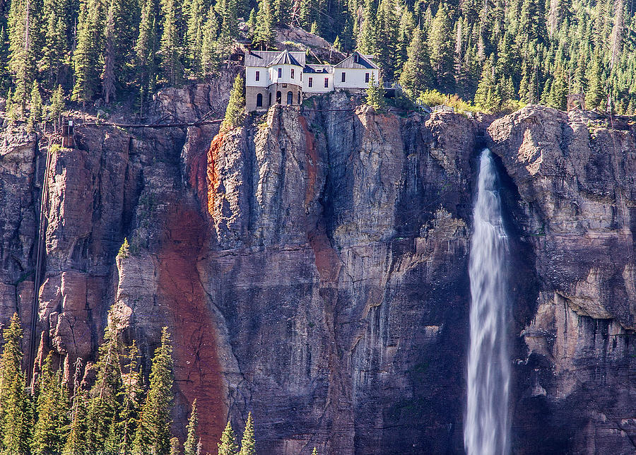 House on a water fall Photograph by Lenny Pampaloni - Fine Art America